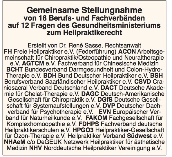 BMG Stellungnahme